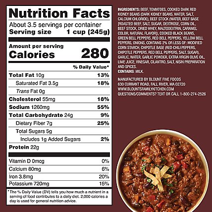 Blount's Family Kitchen Uncle Teddys Chunky Beef Chili With Beans - 30 Oz - Image 4