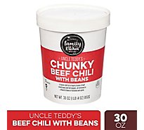 Blount's Family Kitchen Uncle Teddys Chunky Beef Chili With Beans - 30 Oz