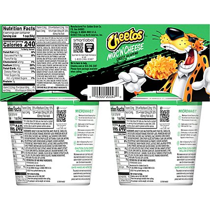 Cheetos Mac N Cheese Pasta With Flavored Sauce Cheesy Jalapeno Flavor - 9 Oz - Image 6