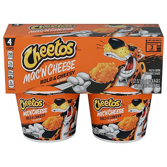 Cheetos Mac'n Cheese Pasta With Flavored Sauce Bold And Cheesy Flavor - 9.3 Oz