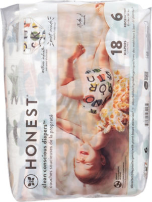 The Honest Company All The Letters Size 6 Diapers - 18 Count - Image 4