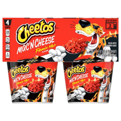 Cheetos Mac N Cheese Psta With Flavored Sauce Flamin Hot Flavor 84 Oz Jewelosco 