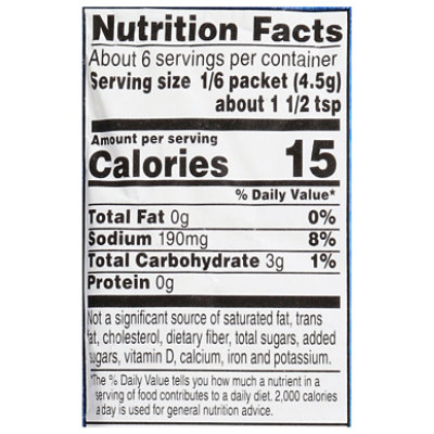 Ortega Reduced Sodium Taco Seasoning - 1 Oz - Image 3