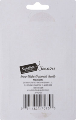 Signature SELECT Snowflake Ornament Hooks - Each - Image 3