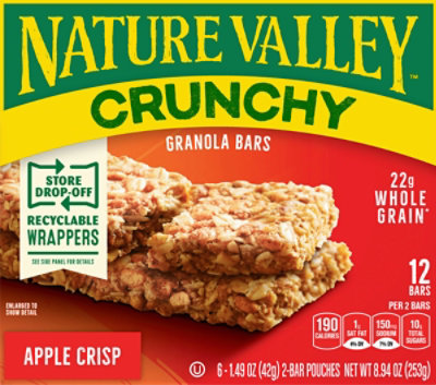 Nature Valley Crunchy Apple Crisp Granola Bar - 8.94 Oz - Image 1