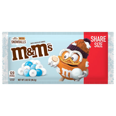 M&M'S Christmas Holiday Share Size White Chocolate Pretzel