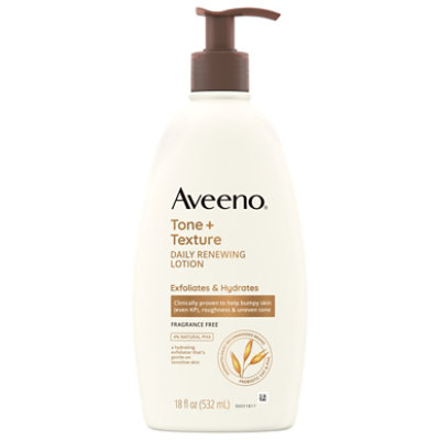 Aveeno Tone Texture Daily Renewing Sensitive Skin Lotion - 18 Fl. Oz. - Image 3