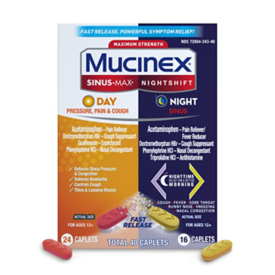 Mucinex Us Sm Cf D&n - 40 Count - Image 2