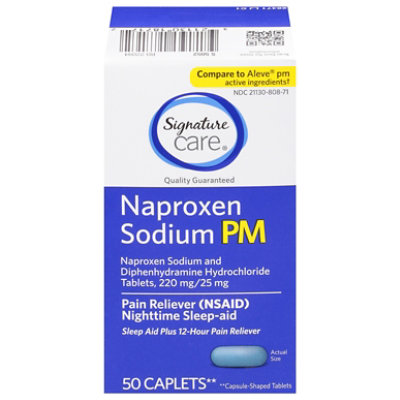 Signature Select/Care Naproxen Sodium Pm Caplets 220mg - 50 CT - Image 3