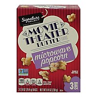 Signature Select Popcorn Microwav Butter Movie Theater 3 Count - 2.8 Oz - Image 3