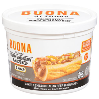 Buona Italian Beef Tub - 34 Oz - Image 3