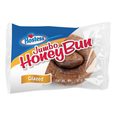 Hostess Honey Bun, Jumbo, Glazed - 6 pack, 4.75 oz packages