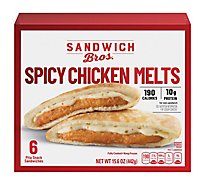 Sandwich Bros. Spicy Chicken Melts Pita Snack Sandwiches Frozen - 15.6 OZ