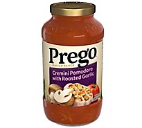 Prego Cremini Pomodoro With Roasted Garlic Pasta Sauce Jar - 23.5 Oz