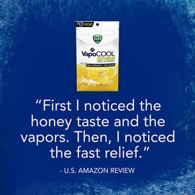 Vicks VapoCOOL Honey Lemon Medicated Drops- 45 Count - Image 7