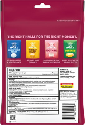 Halls Cough Drops Sugar Free B Cherry - 70 EA - Image 6