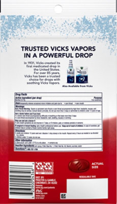 Vicks VapoCOOL Cherry Freeze Severe Medicated Drops - 45 Count - Image 8