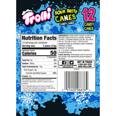 Trolli Sour Brite Candy Canes - 5.3 OZ - Image 2