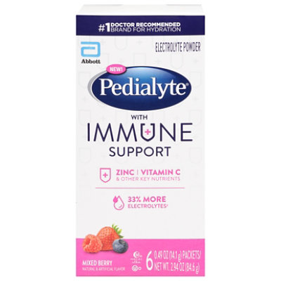 Pedialyte Immune Support Mixed Berry Electrolyte Powder - 2.94 Oz - Image 3