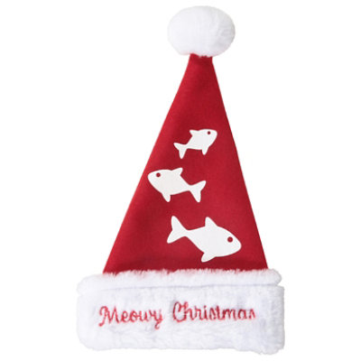 Signature Select Plush Pet Santa Hat - Each - Image 1