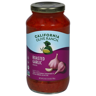 California Olive Ranch Pasta Sauce Roasted Garlic - 25 Oz - Image 3