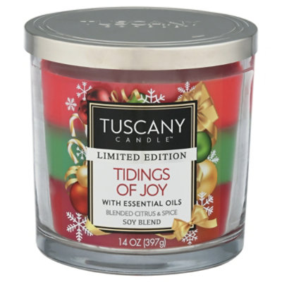 Tuscany Candle Tidings Joy Candle Jar 14 Oz Albertsons