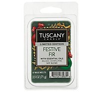 Tuscany Candle Festive Fir Wax Melts - 2.5 Oz