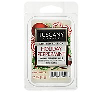 Tuscany Candle Melts Holiday Peppermint Wax Melts - 2.5 Oz