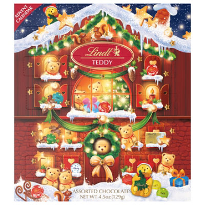 Lindt Teddy Bear Holiday Assorted Chocolate Candy Advent Calendar - 4.5 Oz - Image 4
