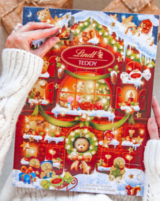 Lindt TEDDY Bear Holiday Assorted Chocolate Candy Advent Calendar - 4.5 Oz - Image 2