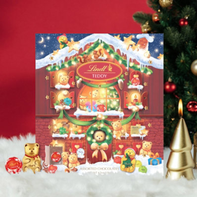 Lindt TEDDY Bear Holiday Assorted Chocolate Candy Advent Calendar - 4.5 Oz - Image 5