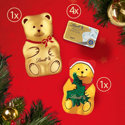 Lindt TEDDY Bear Holiday Assorted Chocolate Candy Advent Calendar - 4.5 Oz - Image 3