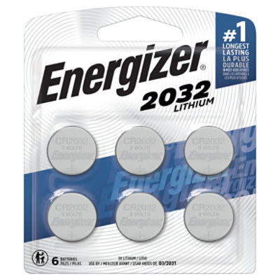 Energizer 2032 Coin Lithium Cell Battery 6ct - 6 CT - Image 3