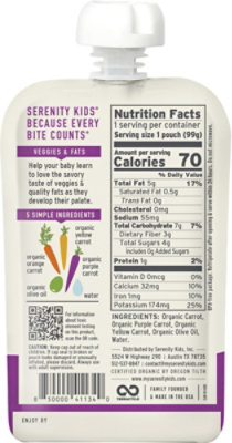 Serenity Kids Carrot Orange Purple & Yellow With Olive Oil Pouch - 3.5 Oz - Image 5