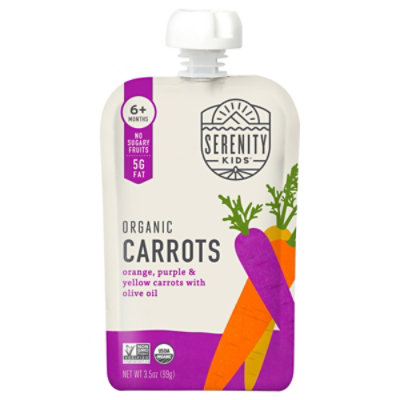 Serenity Kids Carrot Orange Purple & Yellow With Olive Oil Pouch - 3.5 Oz