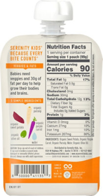 Serenity Kids Organic Sweet Potato Pouch - 3.5 OZ - Image 6