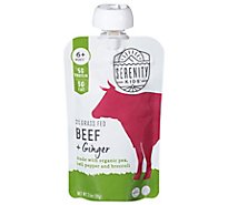 Serenity Kids Grass Fed Beef & Ginger Pouch - 3.5 OZ