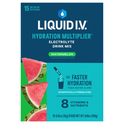 Liquid I.V. Hydration Multiplier Watermelon Electrolyte Powder Drink Mix - 15 Count - Image 3