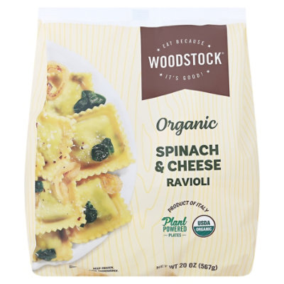 Woodstock Ravioli Spinach Cheese Organic - 20 OZ - Image 1
