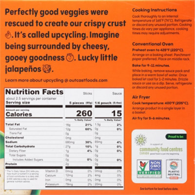 Wholly Veggie Sticks Vegan Jalapeno Cheddar - 8.8 OZ - Image 6