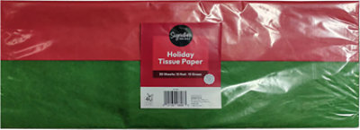 Signature SELECT Red Green Tissue - 30 Count - Image 1