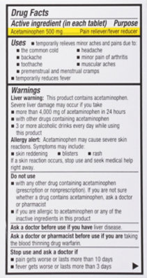 Signature Select/Care Acetaminophen X Strength Tab 500mg - 100 CT - Image 5