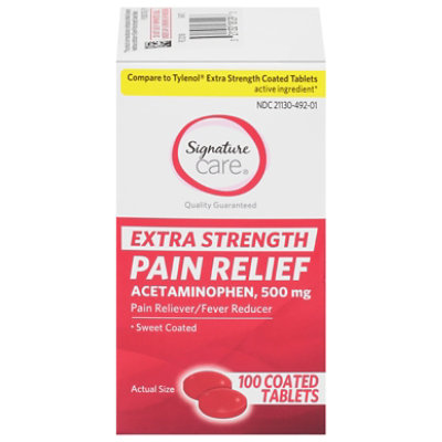 Signature Select/Care Acetaminophen X Strength Tab 500mg - 100 CT - Image 2