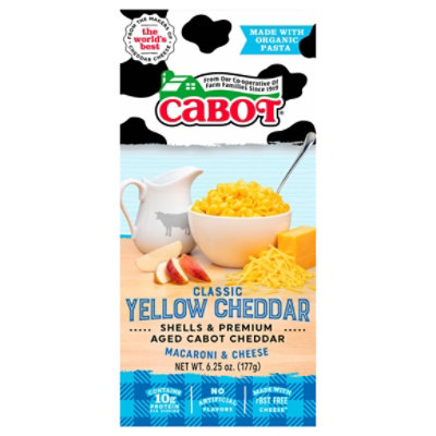 Cabot Yellow Cheddar Mac & Cheese With Organic Pasta - 6.25 OZ - Image 3