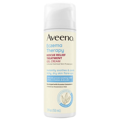 Aveeno Eczema Therapy Rescue Relief Treatment Gel Cream - 5 Fl. Oz. - Image 3