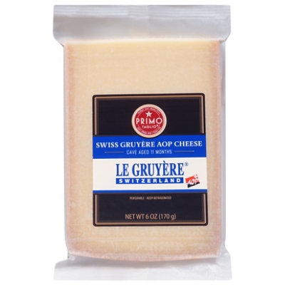 Primo Taglio Swiss Gruyere Aop Cheese - 6 Oz