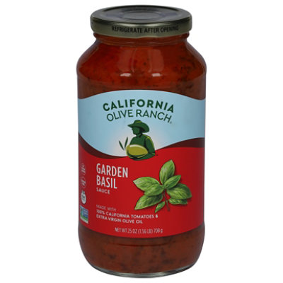 California Olive Ranch Pasta Sauce Garden Basil - 25 Oz - Image 3