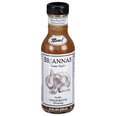 Briannas Dressing Garlic Vinaigrette - 12 OZ