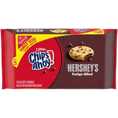 CHIPS AHOY! Chewy Hershey's Fudge Filled Soft Cookies Family Size - 14.85 Oz - Image 1