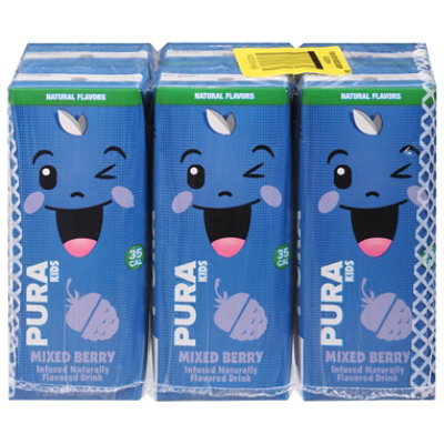 Pura Kids Water Mixed Berry Kids 6pk - 40.56 FZ - Image 2